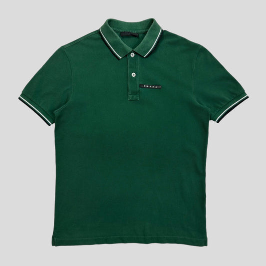 Prada Milano 2021 Forest Green Polo Shirt - S | Small, Black