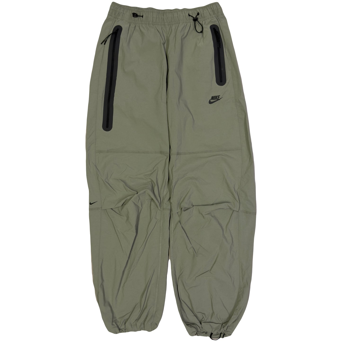 Nike Woven Tech Loose Fit Bottoms In Olive Green (M)