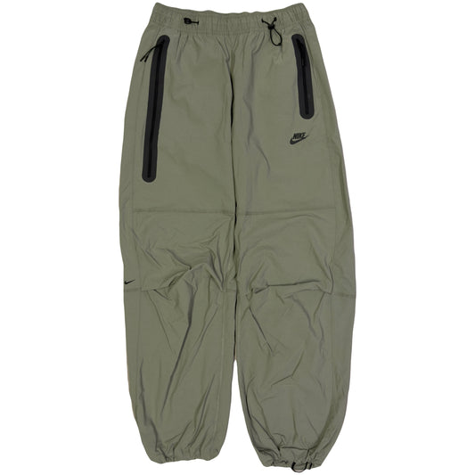Nike Woven Tech Loose Fit Bottoms In Olive Green (M)