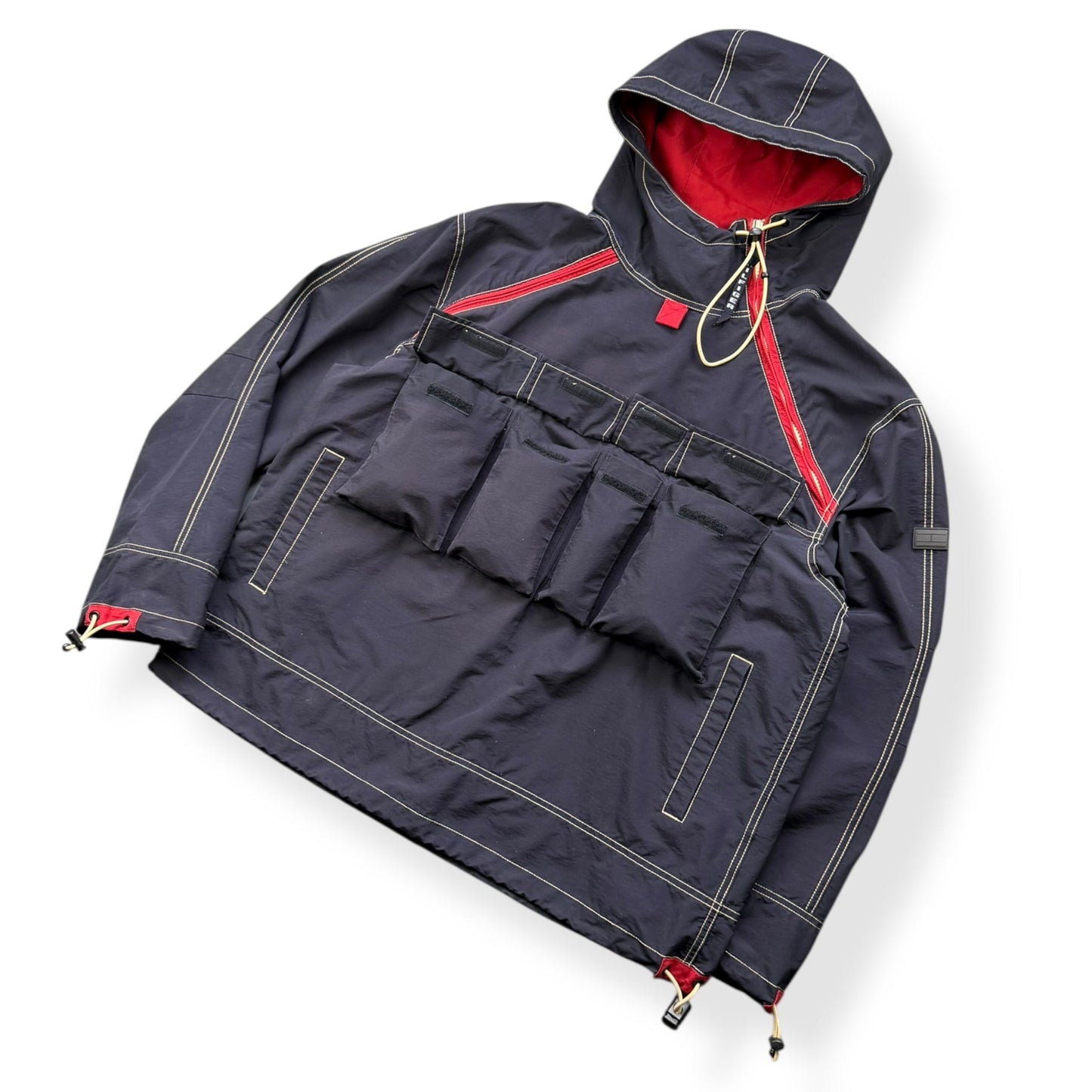 2000's Tommy Hilfiger Asymmetric Cargo Pocket Jacket (L) | Default Title, Multicoloured