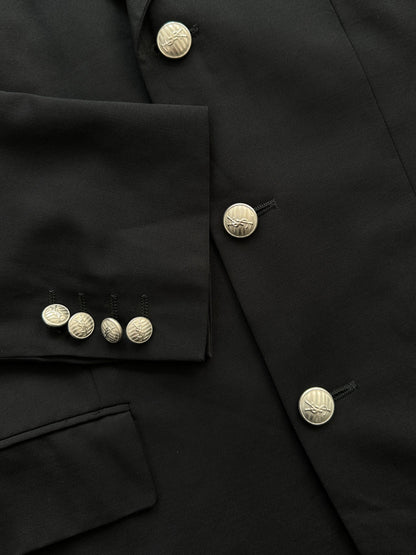 Yves Saint Laurent Pour Homme 1990s Pure Wool Bespoke Button Blazer - 36R/M