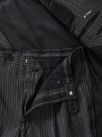 Loro Piana x Visaruno 2000s Pure Wool Stripe Suit - 40R/W32