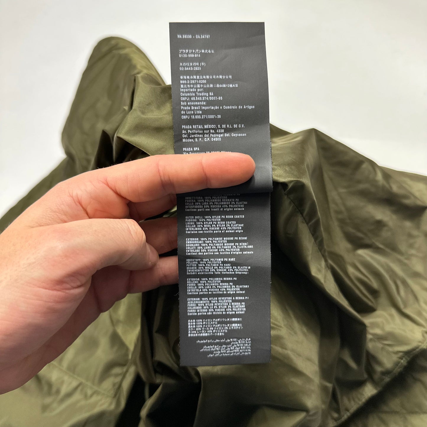 Prada 2014 Diamond Quilted Triangle Plaque Bomber - IT48 (M)