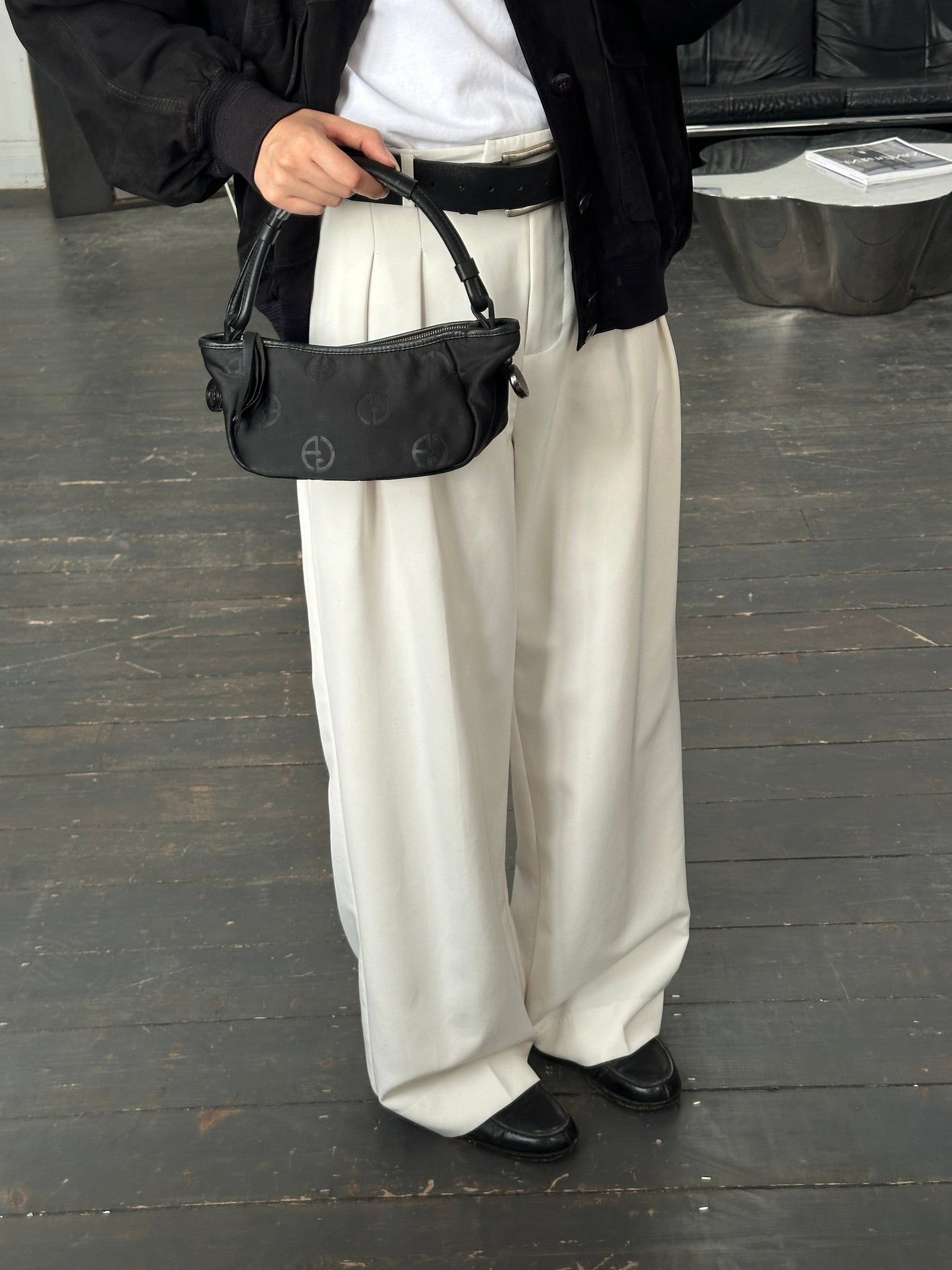 Giorgio Armani 2000s GA Monogram Baguette Bag