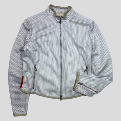 Prada Sport SS00 Technical Mesh Moto Jacket - IT46 | Small, Blue