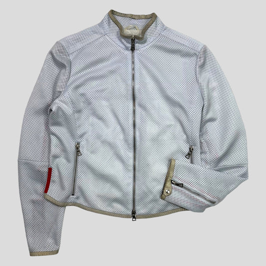 Prada Sport SS00 Technical Mesh Moto Jacket - IT46 | Small, Blue