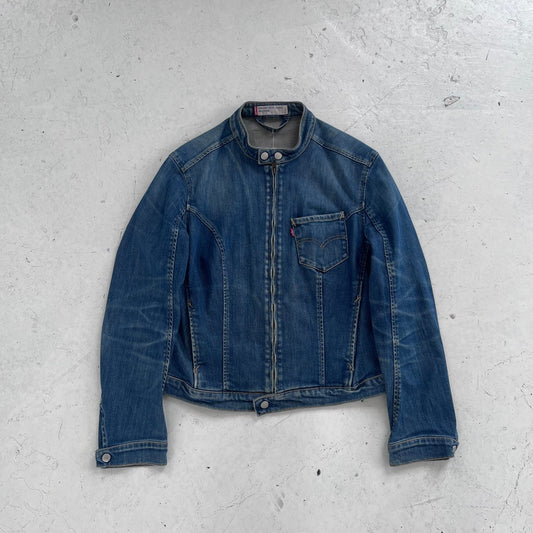 vintage levis engineered jacket | Blue, Red
