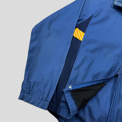CDG SHIRT 00’s Mesh Panelled Technical Spellout Logo Jacket - M | Default Title, Blue with Yellow