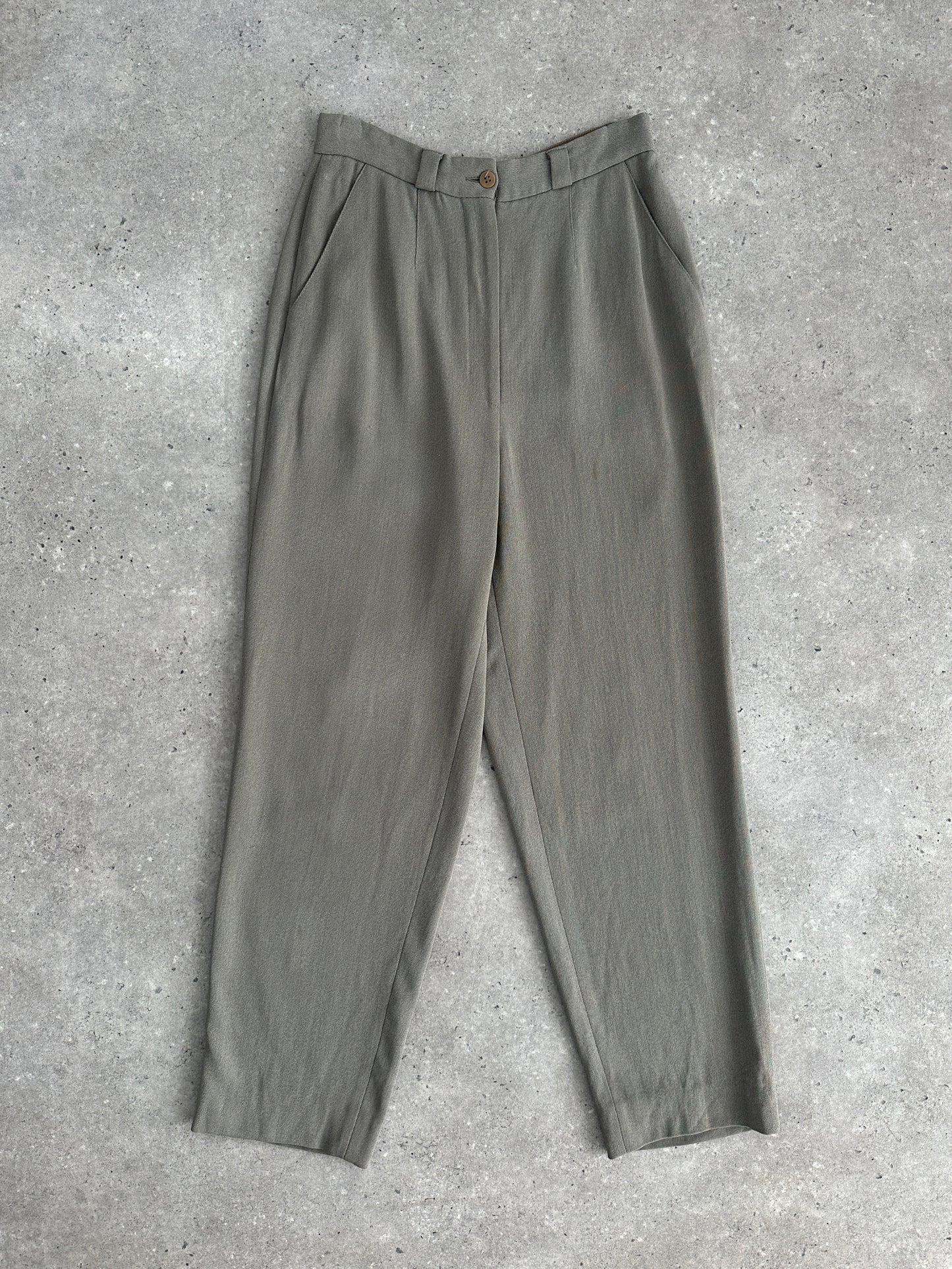 Giorgio Armani High Waisted Tapered Leg Trousers - W24