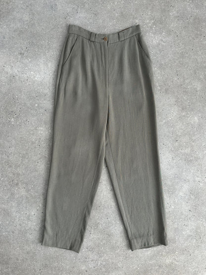 Giorgio Armani High Waisted Tapered Leg Trousers - W24