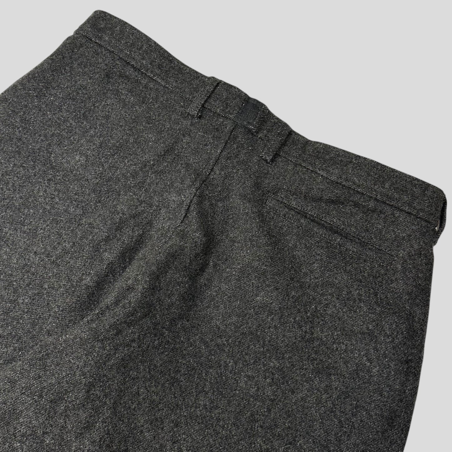 Prada Sport AW99 Heavy Wool Baggy Work Trousers - IT50 | Default Title, Grey
