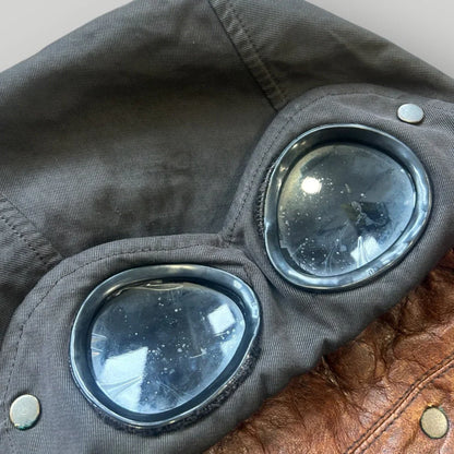 C.P. Company Leather Goggle Jacket with MTP Liner Size 50 BNWT