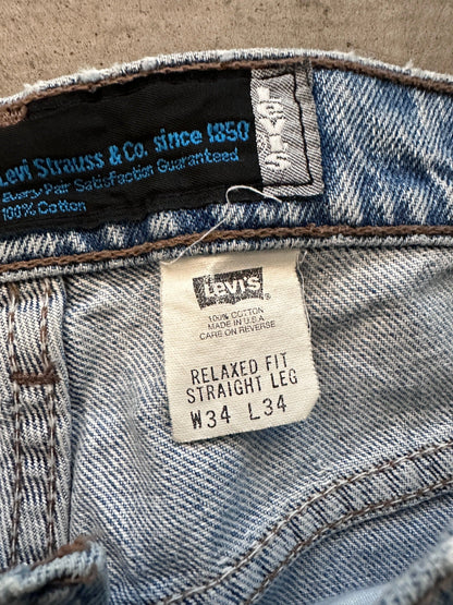 1994 Levi's Silver Tab Relaxed Jeans - 32 x 34 | W32, Multicoloured