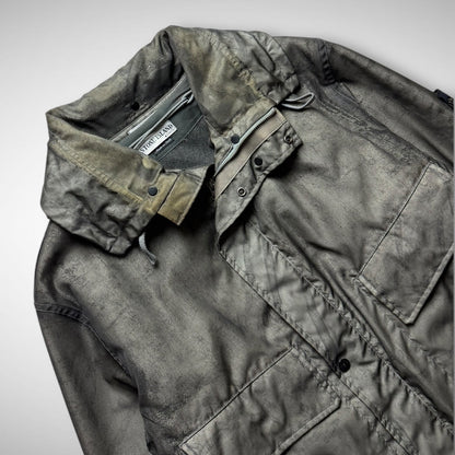 Stone Island Monofilament Mesh Camo Parka w/ Wool Liner (AW2001)