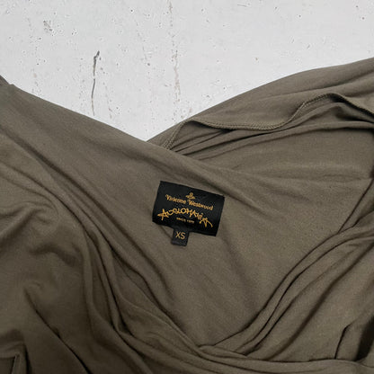2000s vivienne westwood anglomania dress | Green, Olive Green