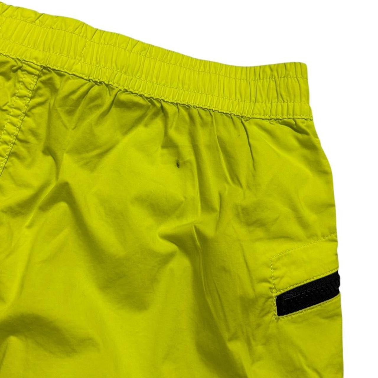 Stone Island Canvas Shorts | W32, Neon Yellow