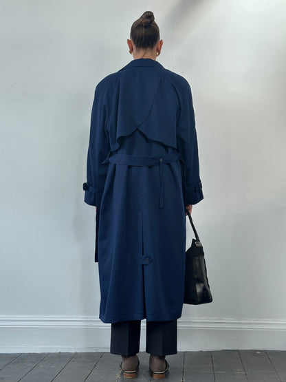 London Fog Wool Belted Trench Coat - XL