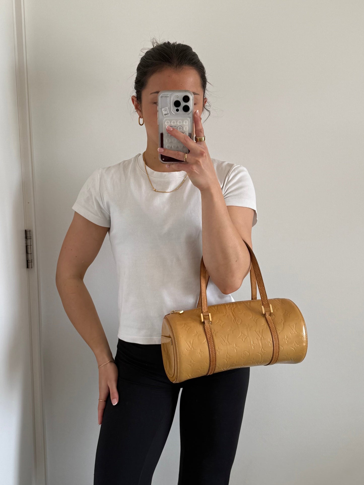 Vintage 1999 Louis Vuitton Vernis Bedford Handbag | O/S, Gold