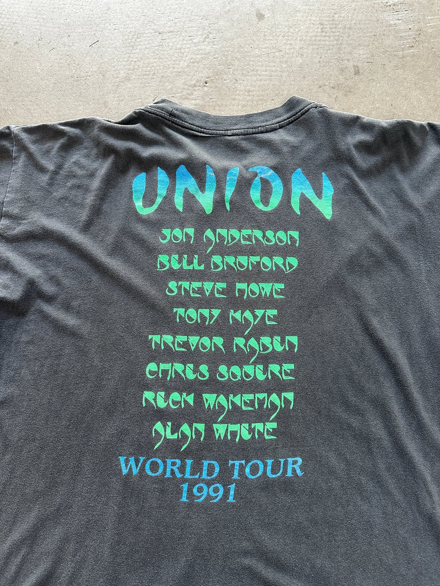 1991 YES Tales From Topographic Oceans T-Shirt - XL | X-Large, Red