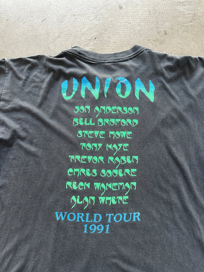 1991 YES Tales From Topographic Oceans T-Shirt - XL | X-Large, Red
