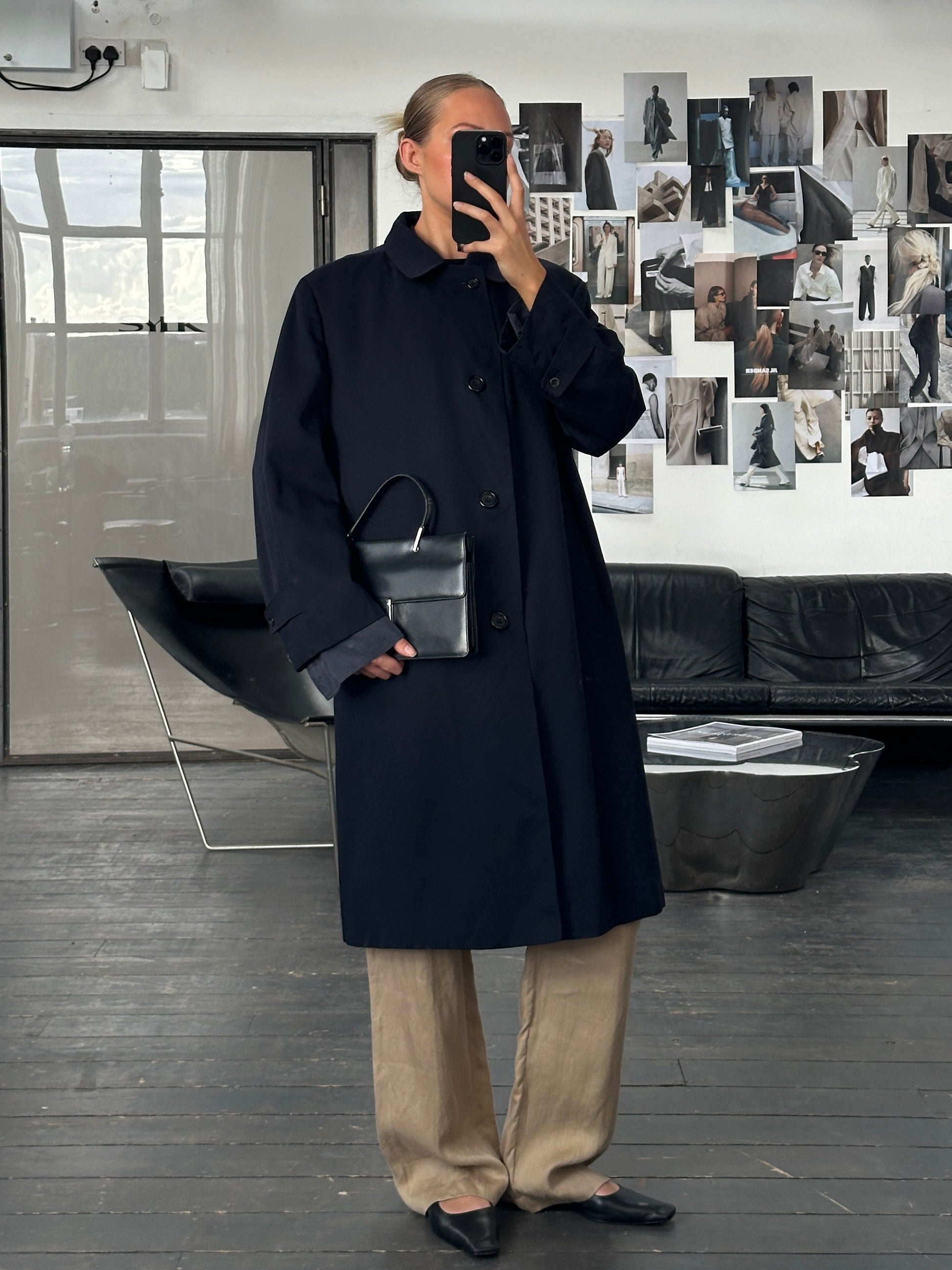 Aquascutum 1990s Pure Wool Trench Coat XL – Known Source