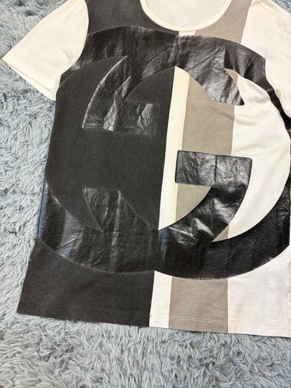 Gucci by Frida Giannini 2009 Giant GG Logo Colourblock T-Shirt - M | O/S, Multicoloured