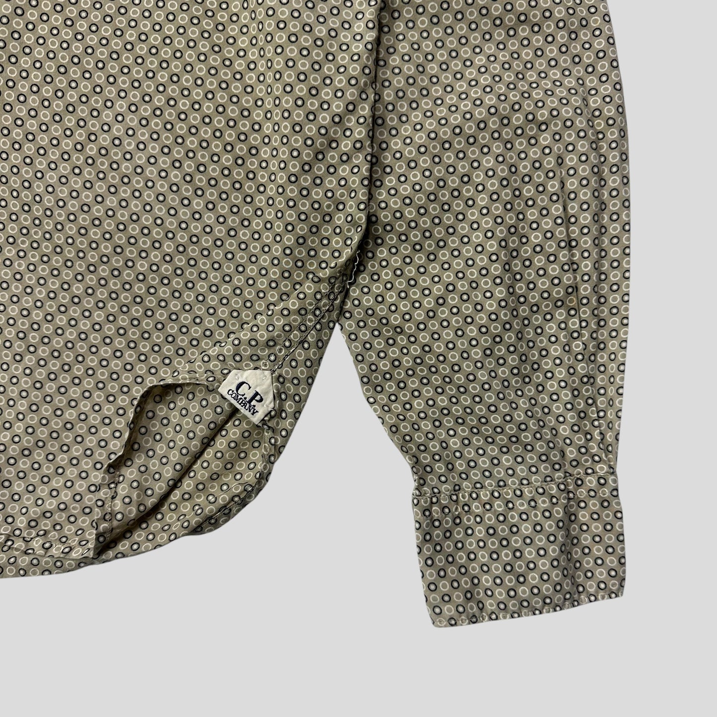 CP Company 2010 Polkadot Geometric Print Logo Shirt - M/L | Default Title, Beige