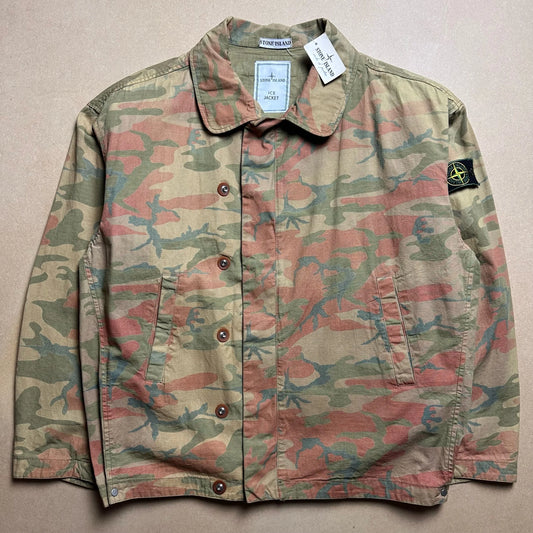 S/S 1990 Tiger Orange Ice Camouflage Jacket Bomber Jacket