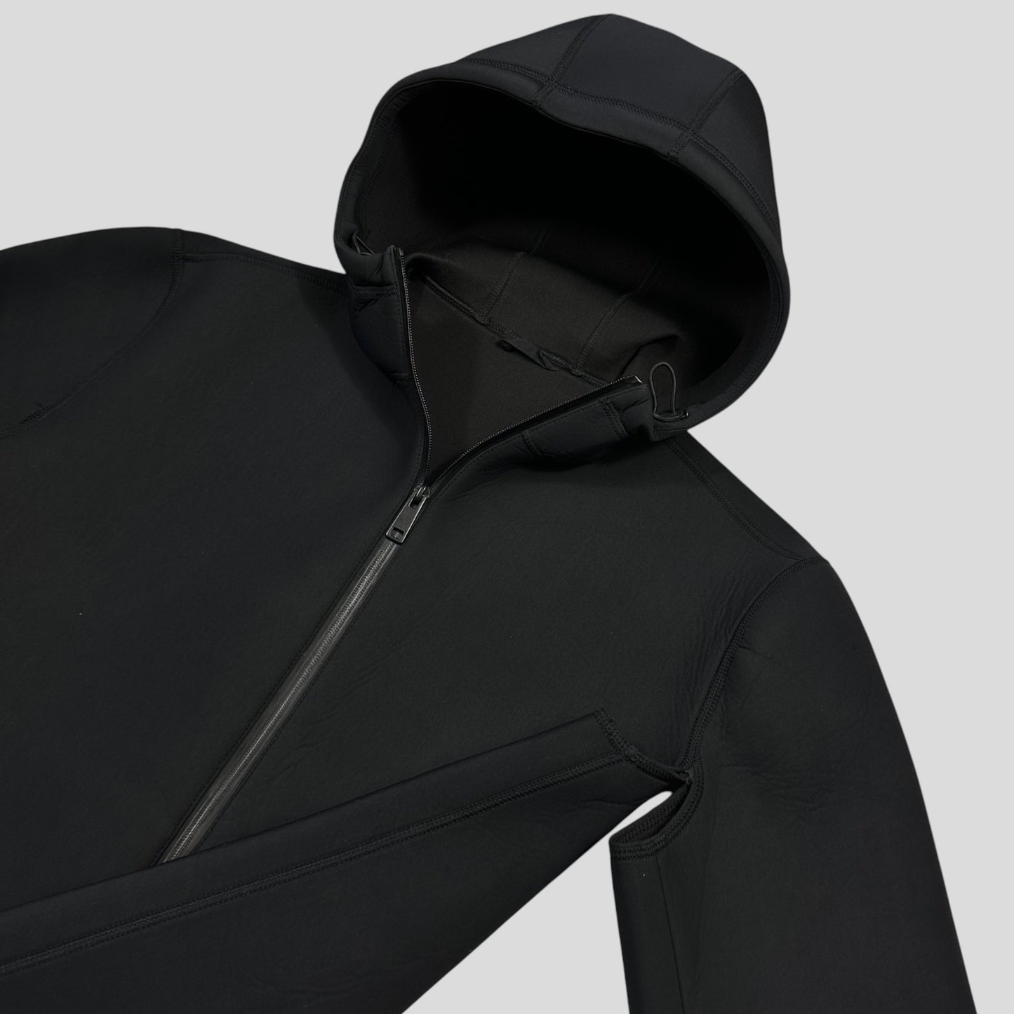 Prada Milano 2018 Technical Scuba Rubberised Race Logo Jacket - M | Default Title, Black