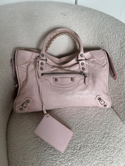 S/S 2014 Balenciaga Baby Pink City 2Way Handbag | O/S, Pink