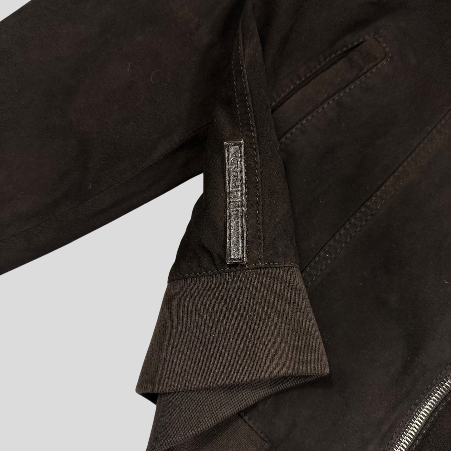 Prada Sport 2006 Leather Suede Perforated Western Jacket - IT52 (M) | Default Title, Multicoloured