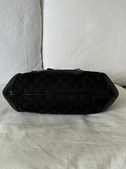 1990s Gucci Black Monogram Horsebit 1955 Shoulder Bag | O/S, Multicoloured