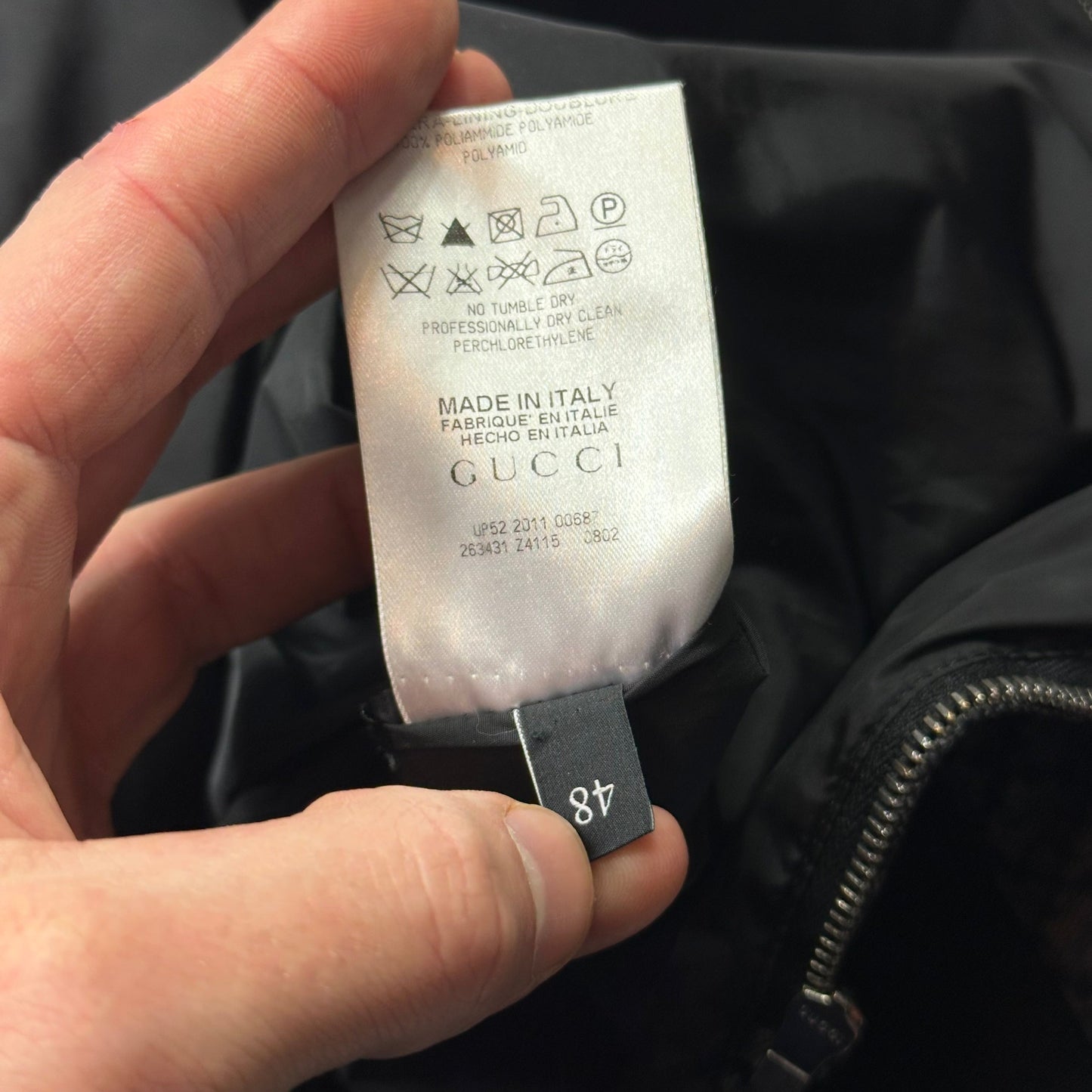 Gucci 2011 Monogram Stripe Panelled Nylon Windbreaker - M