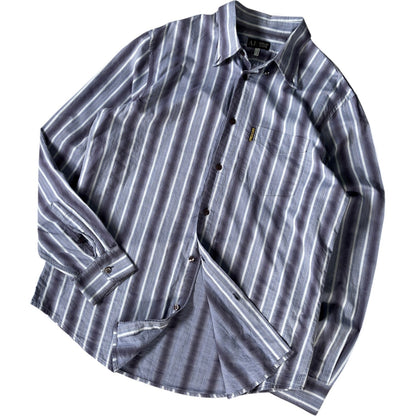 Armani Jeans 00’s Striped Cotton Shirt L | Large, Multicoloured