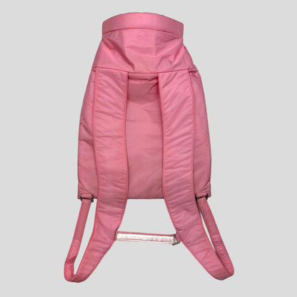 Prada Sport SS99 Baby Pink 3m Nylon Bucket Backpack + Cards & Dustbag