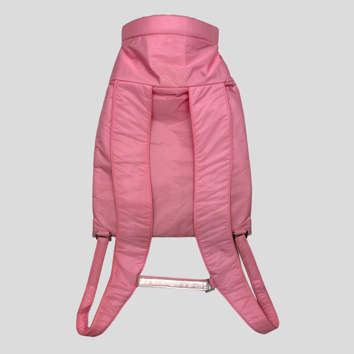 Prada Sport SS99 Baby Pink 3m Nylon Bucket Backpack + Cards & Dustbag | O/S