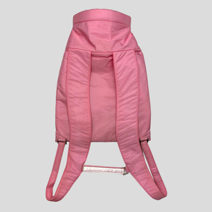 Prada Sport SS99 Baby Pink 3m Nylon Bucket Backpack + Cards & Dustbag | O/S, Pink