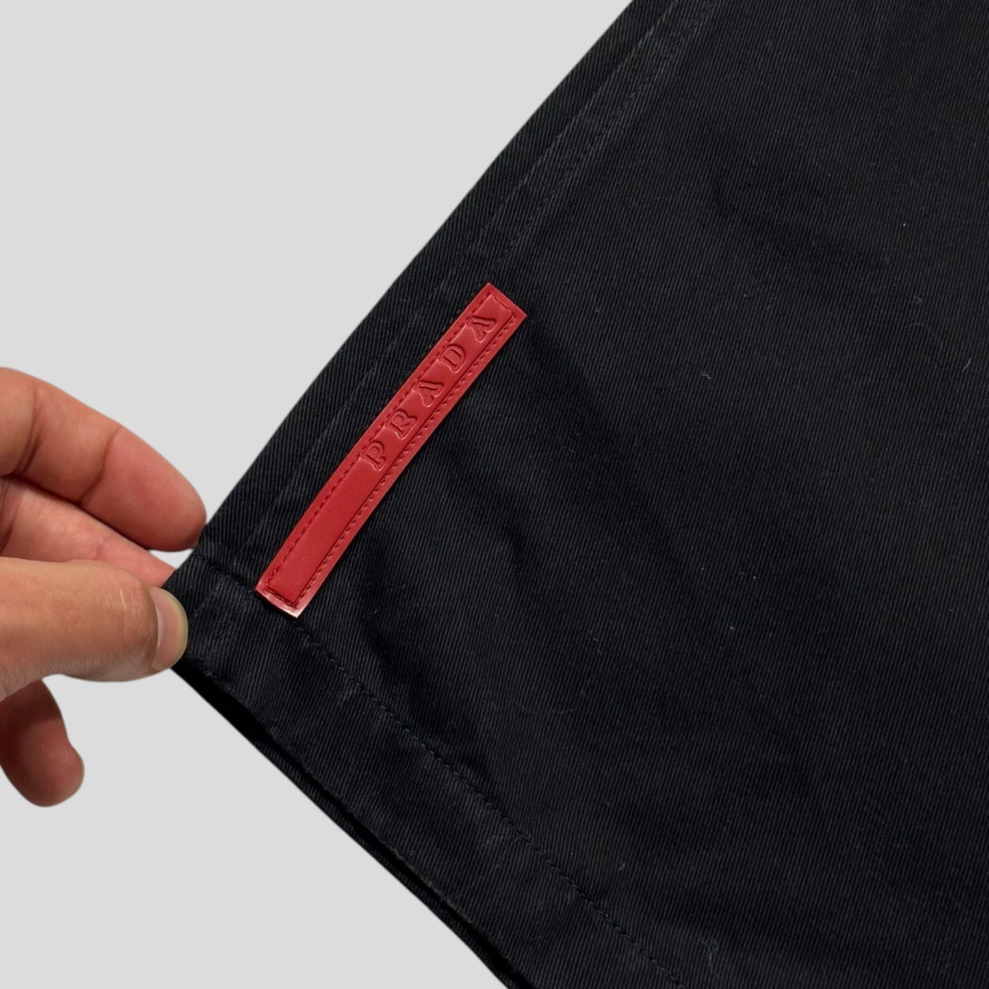 Prada Sport 1999 Baggy Carpenter Velcro Fly Trousers - IT52 | Default Title, Black
