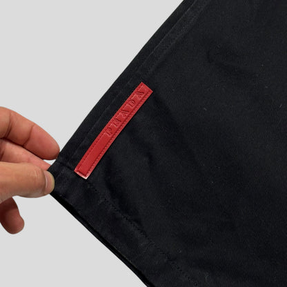 Prada Sport 1999 Baggy Carpenter Velcro Fly Trousers - IT52 | Default Title, Black
