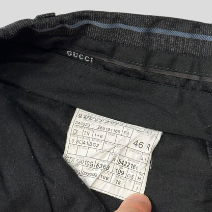 Gucci 00’s Textured Wool Suit Blazer + Trousers - IT46 (S/M) | Default Title, Grey
