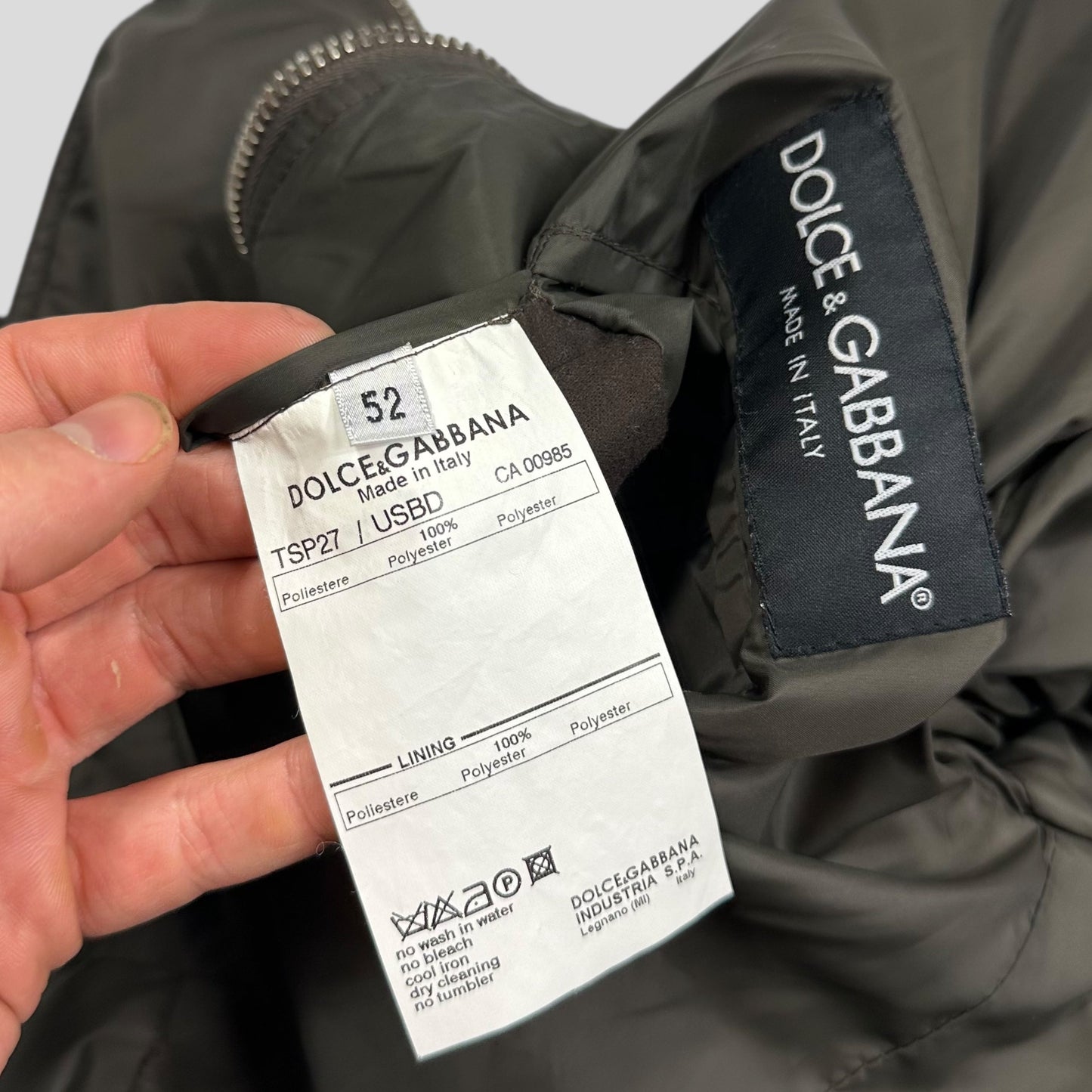 Dolce & Gabbana AW 2003 Multipocket Flight Jacket - L | Default Title, Grey