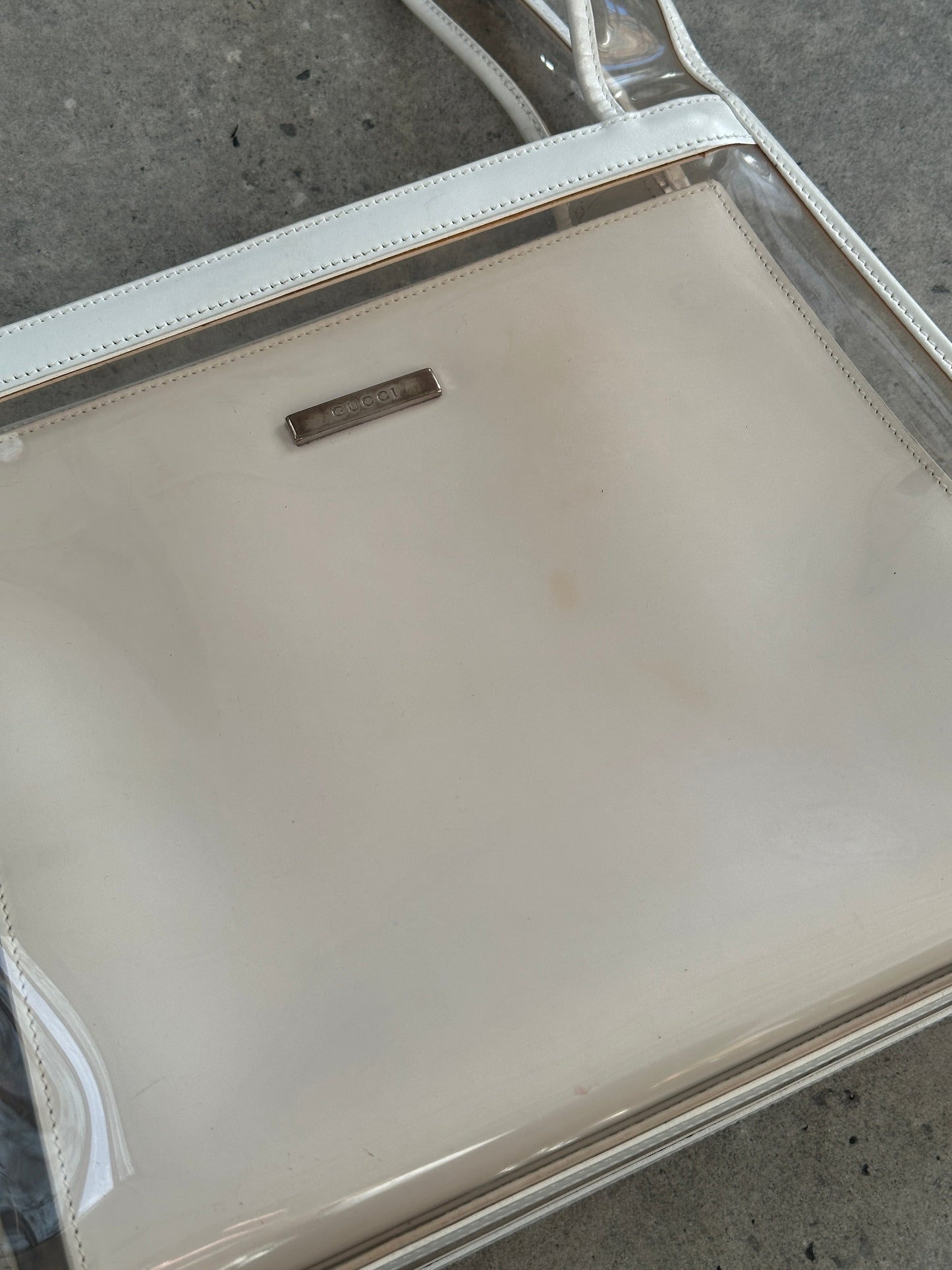 Gucci 1990s Tom Ford 2 in 1 Leather & Vinyl Shoulder Bag