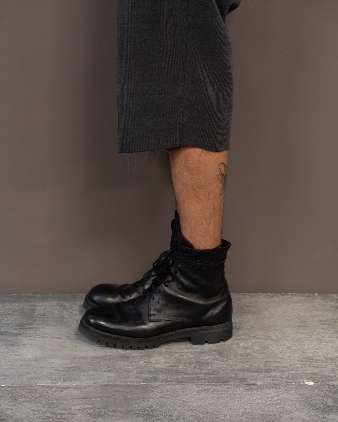 GUIDI 795V HORSE LEATHER COMBAT BOOT (EU 44)