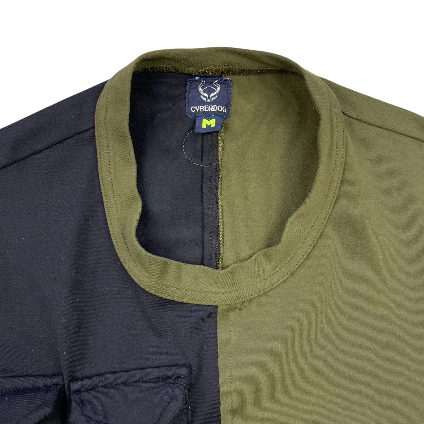 1990's Cyberdog Panelled Cargo Pocket T-Shirt (M) | Default Title, Multicoloured
