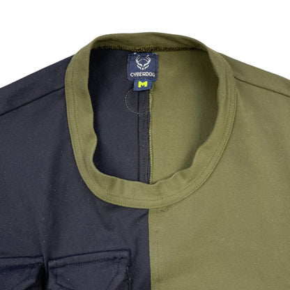 1990's Cyberdog Panelled Cargo Pocket T-Shirt (M) | Default Title, Multicoloured