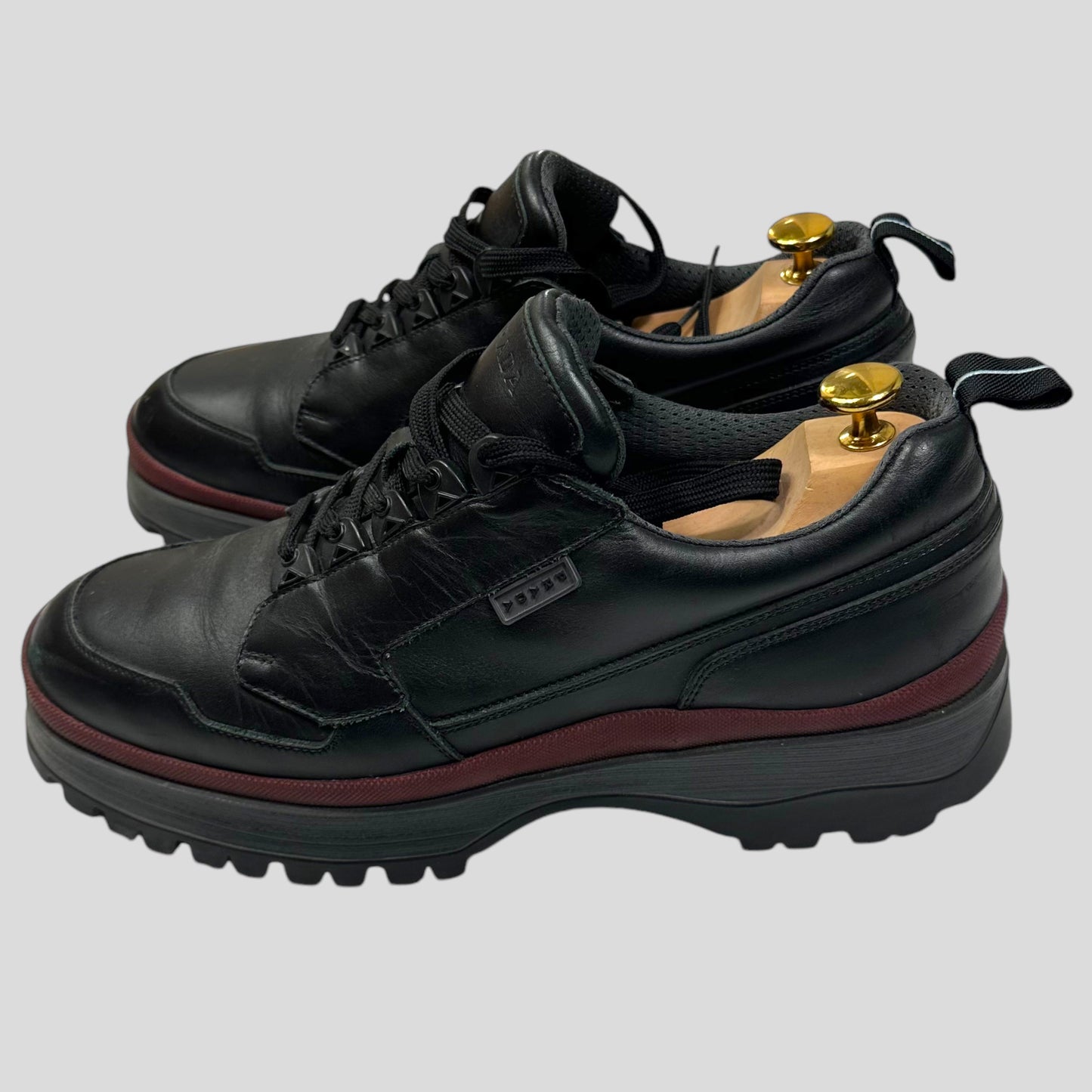 Prada Milano FW18 Leather Low Brixxen Boot - UK9