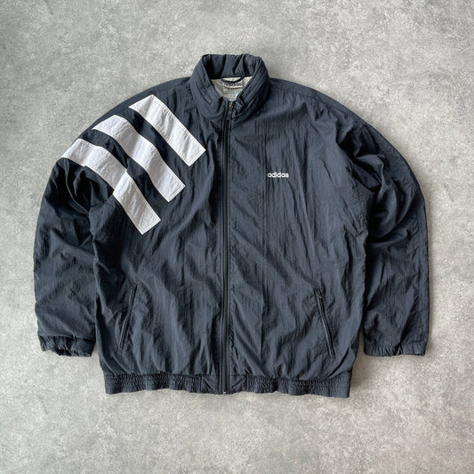 Adidas 1990s lightweight spellout shell jacket (XL)