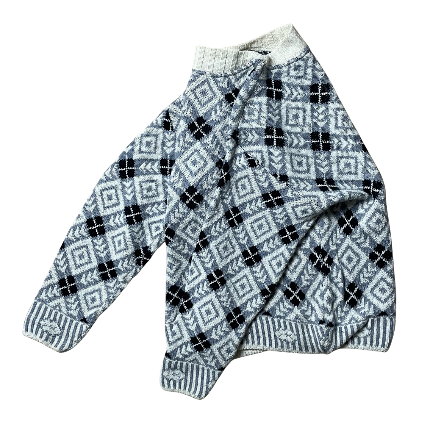 A/W 1985 Ideas From Massimo Osti Diamond Pattern Knitted Jumper