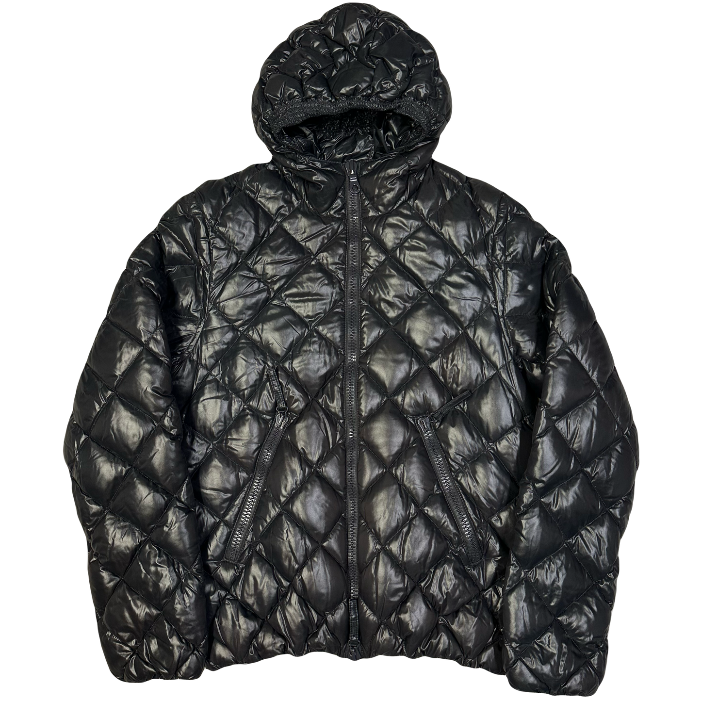 Duvetica Diamond Stitch Puffer Jacket In Black ( S )