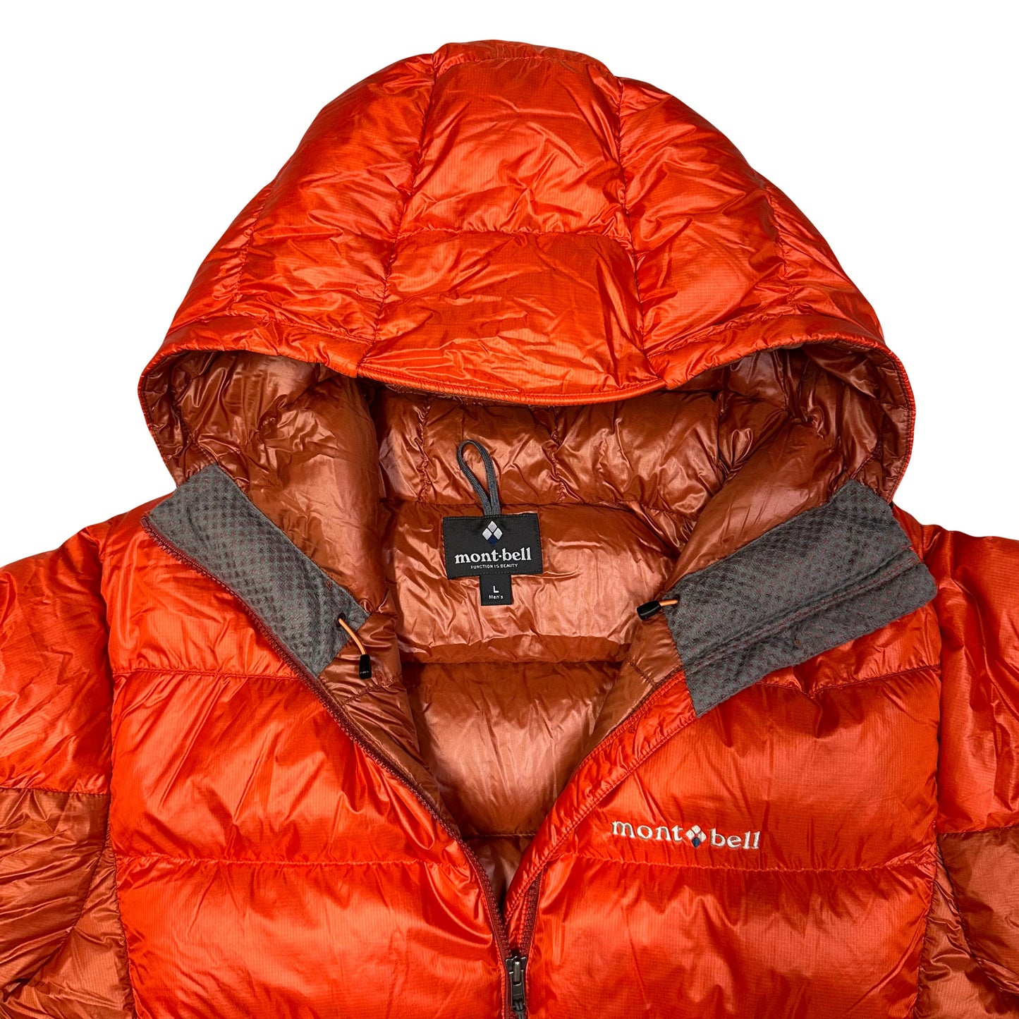 Montbell Puffer Jacket In Orange & Red ( M )